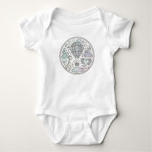 Conjunto de Bebê Mandala de Balão de Ar Quente Int