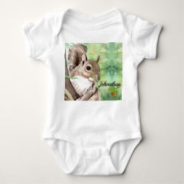 Body Para Bebê Conjunto de Bebê Neutro Esquilo