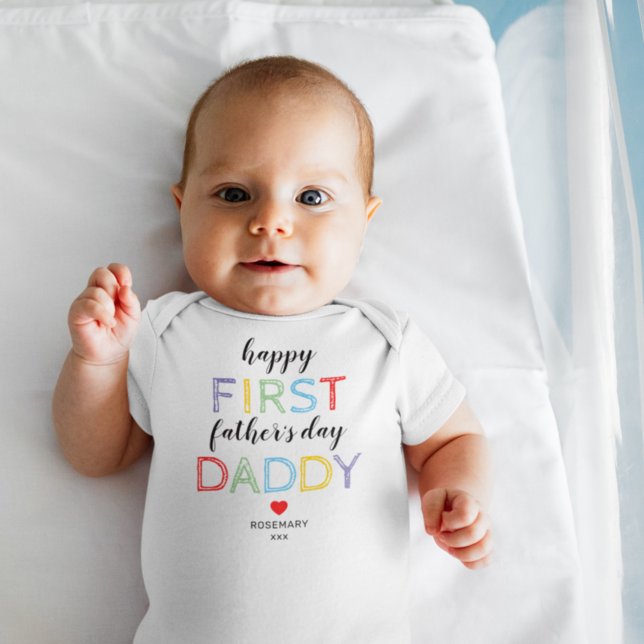 Body Para Bebê Conjunto de Bebê para o Primeiro Dia dos Pais (Criador carregado)