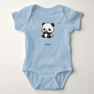 Body Para Bebê Conjunto de Bebê Personalizado de Panda Chibi Fofo