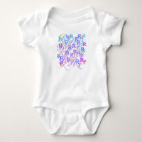 Conjunto de Bebê "R" Confete de Letras