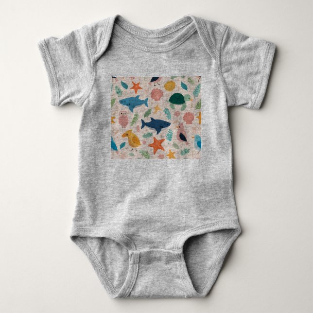 Body Para Bebê Conjunto de bebê verão (Frente)