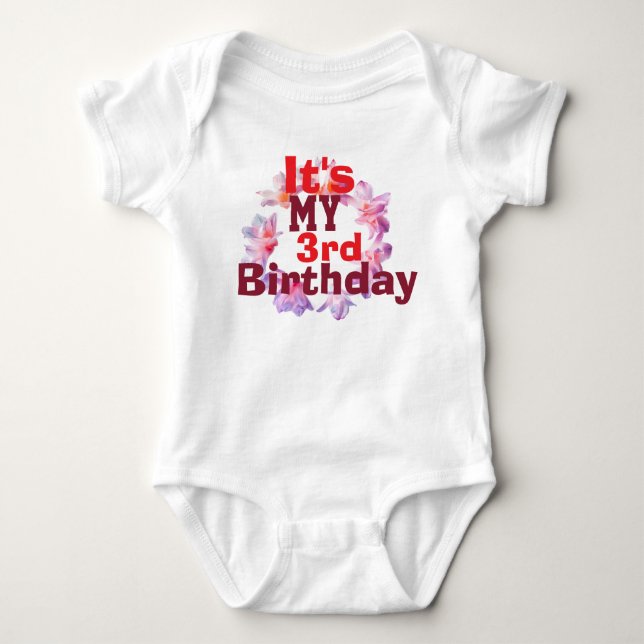 Body Para Bebê Conjunto de Bodysuit de Bebê Fofo para Menina de T (Frente)