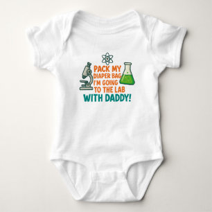 Body Para Bebê Conjunto de Bodysuit Little Scientist Lab Buddy Ba