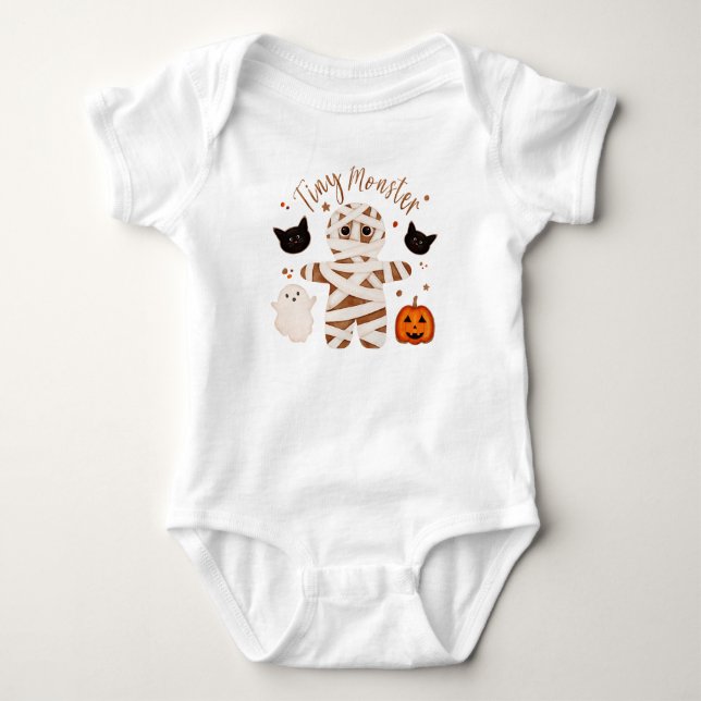 Body Para Bebê Conjunto de Halloween para Bebê Fofo (Frente)