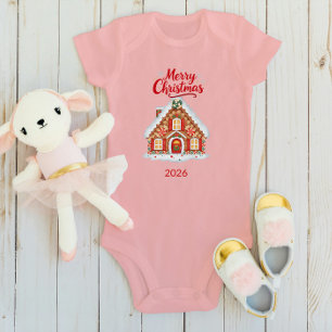 Body Para Bebê Conjunto de Natal Personalizado para Bebê - Nome &