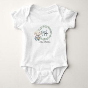 Body Para Bebê Conjunto de Presente de Irmãos Coelhinhos em Aquar