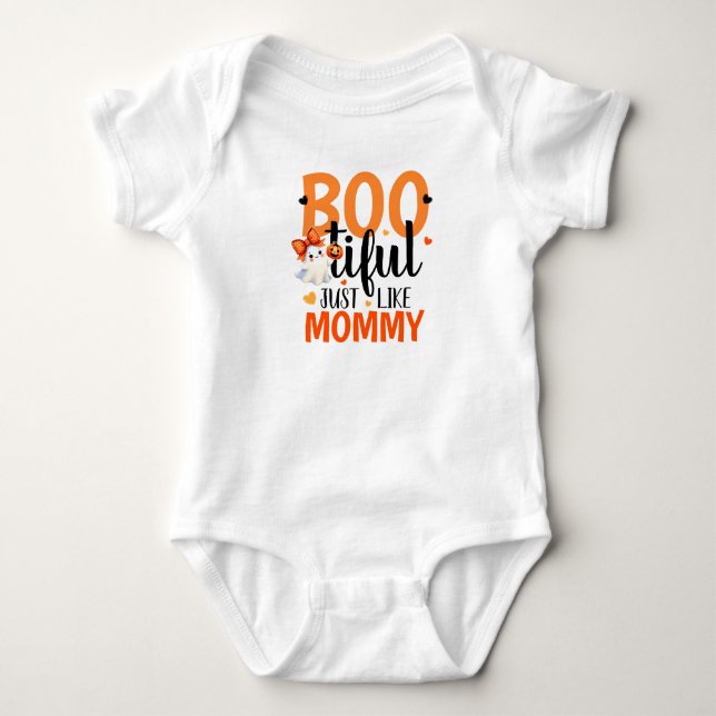 Body Para Bebê Conjunto Infantil de Halloween para Bebê Menina (Frente)