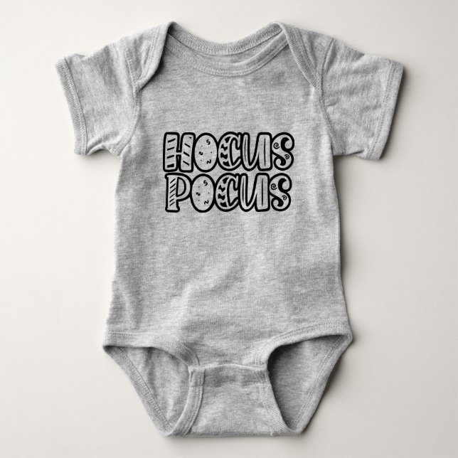 Body Para Bebê Conjunto Infantil Hocus Pocus - Magia Fofo de Hall (Frente)