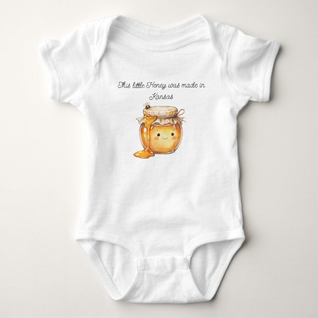 Body Para Bebê Conjunto Kansas Honey Baby (Frente)