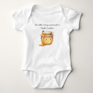 Body Para Bebê Conjunto North Carolina Honey Baby