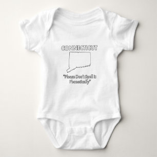 Body Para Bebê Connecticut - Por favor, não soletre foneticamente