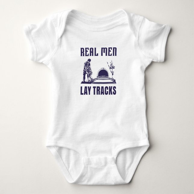 Body Para Bebê Construtor de Trilhos Orgulhoso (Frente)