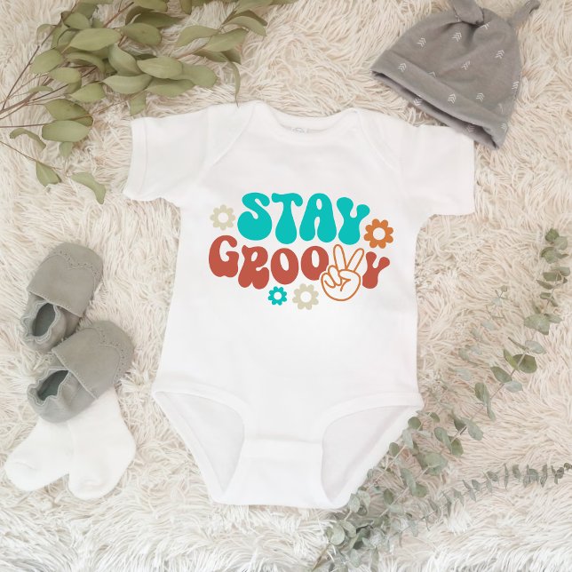 Body Para Bebê Continue Groovy Baby Romper (Stay Groovy Baby)