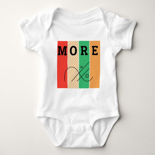 Body Para Bebê Contraste e Geometria Negrito (Frente)