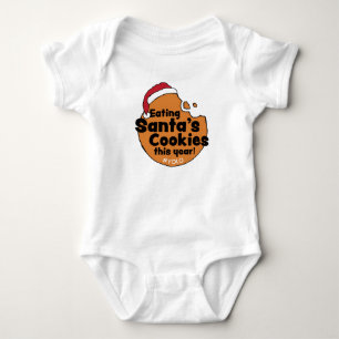 Body Para Bebê Cookies Yolo Hashtag Cookie de Natal para papais n