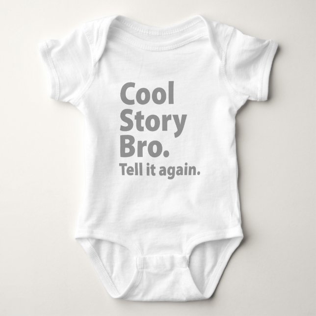 Body Para Bebê Cool Story Bro (Frente)