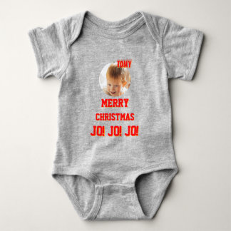 Body Para Bebê Cor de biquetê personalizada de Natal Baby Jersey