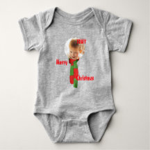 Cor de biquetê personalizada de Natal Baby Jersey