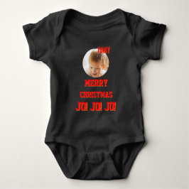 Body Para Bebê Cor de biquetê personalizada de Natal Baby Jersey