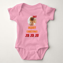 Body Para Bebê Cor de biquetê personalizada de Natal Baby Jersey
