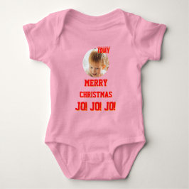 Body Para Bebê Cor de biquetê personalizada de Natal Baby Jersey
