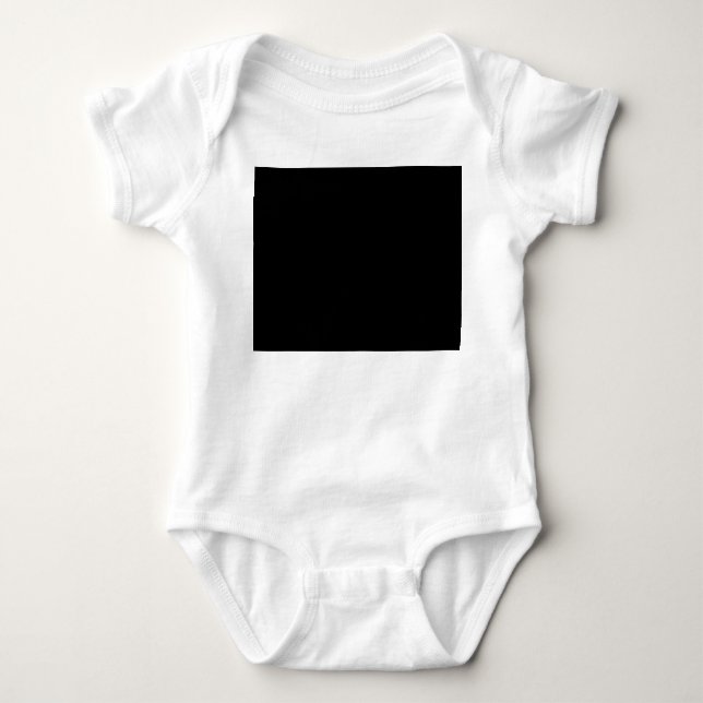 Body Para Bebê Cor sólido personalizável (Frente)