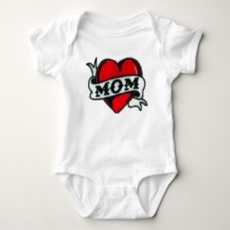 Body Para Bebê coração da mamã