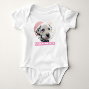 Body Para Bebê Coração de Dalmata Nariz