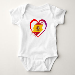 Body Para Bebê Coração espanhola