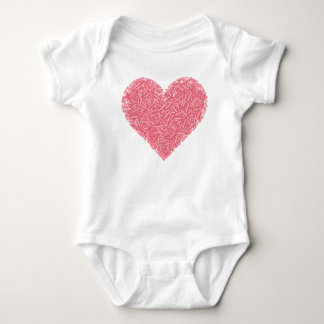 Body Para Bebê Coração Grito Sprinkle | Baby Sprinkle