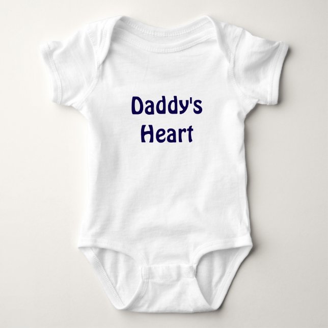 Body Para Bebê Coração pai (Frente)