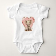 Coração Rosa e Elefante