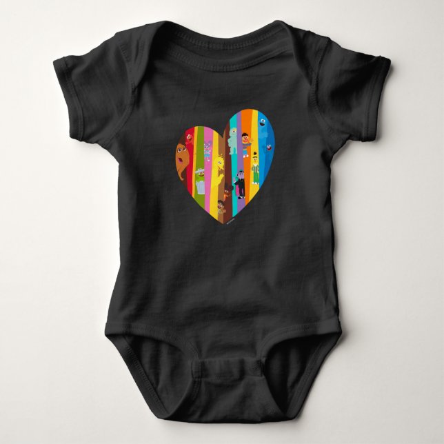 Body Para Bebê Coração Unindo (Frente)