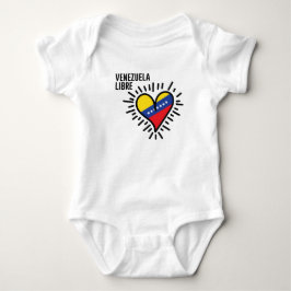 Body Para Bebê Coração venezuelano