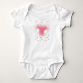 Body Para Bebê Corações & Brilhos