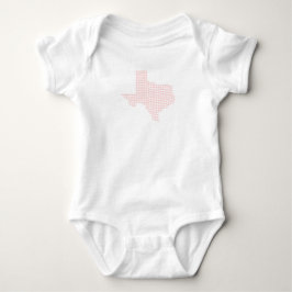 Body Para Bebê Corações Cor-de-Rosa Texas