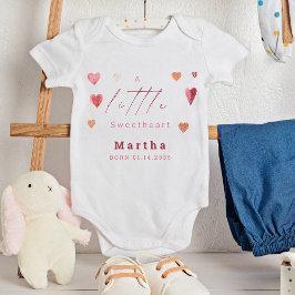 Body Para Bebê Corações Fofos Pequena Querida Recém-Nascida Menin