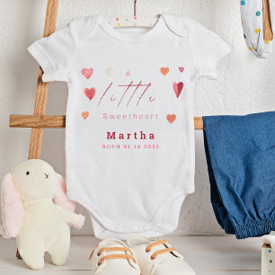 Body Para Bebê Corações Lindos Pequeno Querido Recém-Nascida Meni
