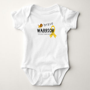 Body Para Bebê corajoso cancer guerreiro de leão de bebê