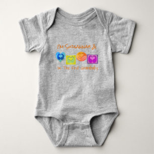 Body Para Bebê Corante Cólito Personalizado Multicoração Bloqu