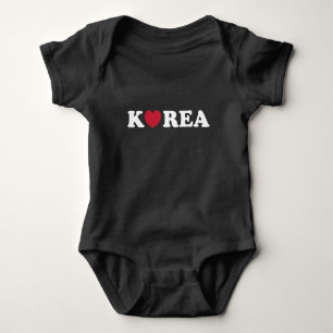 Body Para Bebê Coreia Ama Belo Bebê Cardíaco