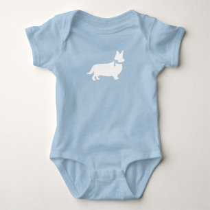 Body Para Bebê Corgi Chá de fraldas Cachorro Puppy Welsh Blue Boy