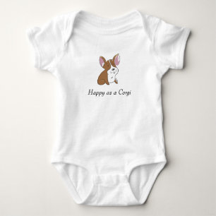 Body Para Bebê Corgi do bebê