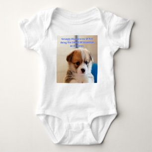 Body Para Bebê Corgi Puppy - Atenção