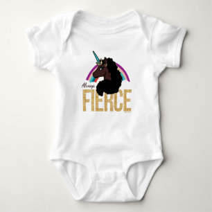 Body Para Bebê Córnio Afro   Mágico - Sempre Feroz