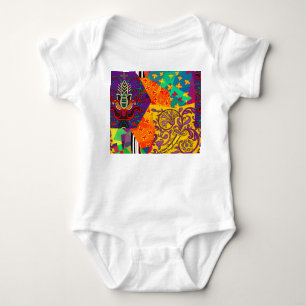 Body Para Bebê Corpo Festivo Turco Indiano Mandala