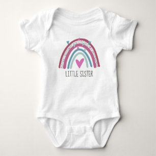 Body Para Bebê Correspondência da Irmã Rainbow
