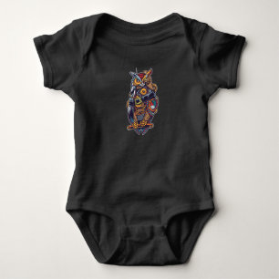 Body Para Bebê Coruja Steampunk