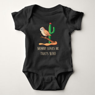 Body Para Bebê coruja unisex fofa Mamãe ama adicionar texto